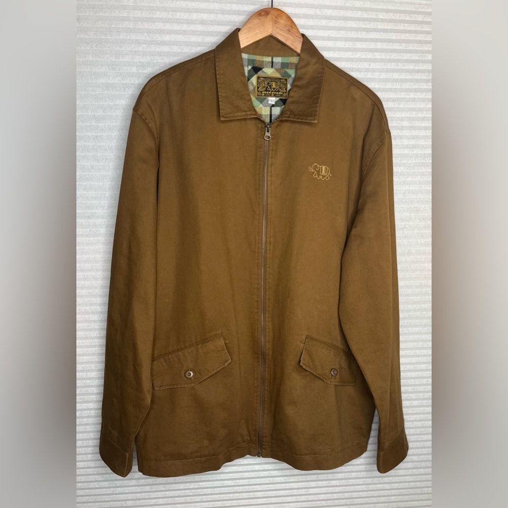 Good Design for Good Deeds Men’s Utility Brown Khaki Jacket Large